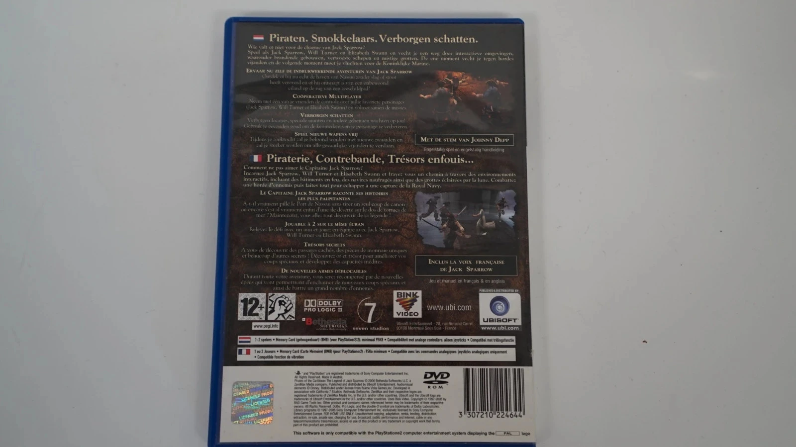 Pirates des Caraïbes : La Légende de Jack Sparrow (PlayStation 2, Pal, NL/FR) – photo 2